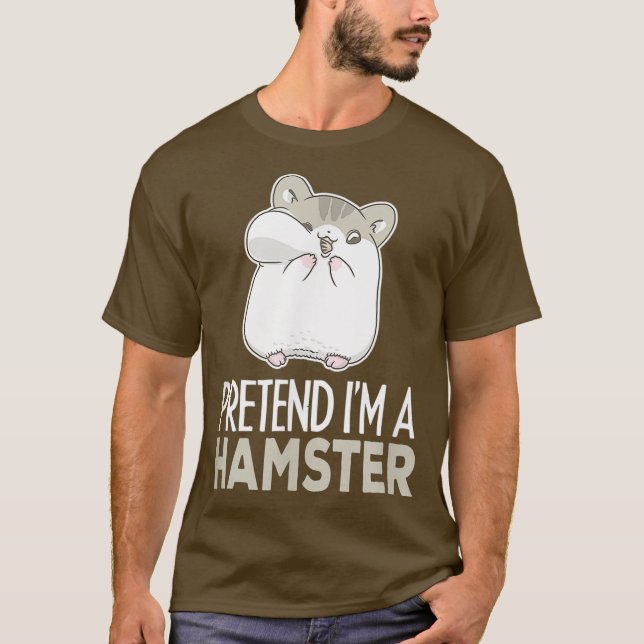 Camiseta Finja Que Sou Um Hamster Kawaii Seed Eater Animal (Frente)