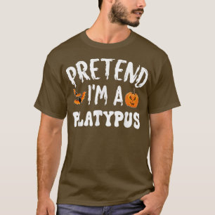 Camiseta Finja Que Sou Um Homem De Costume De Platypus Hall