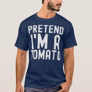 Camiseta Finja que sou um Tomate Fantasia Divertida e Pregu
