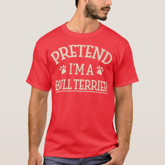 Camiseta Finja que sou um Touro Terrier Halloween Bully Sca