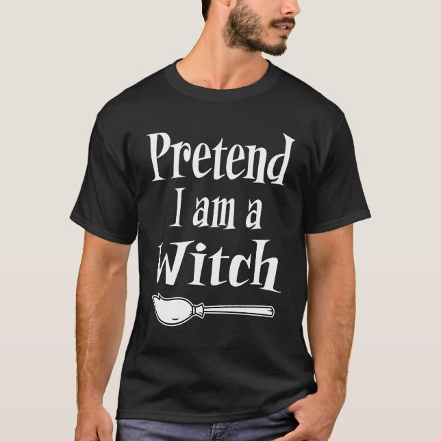 Camiseta Finja que sou uma bruxa (Frente)