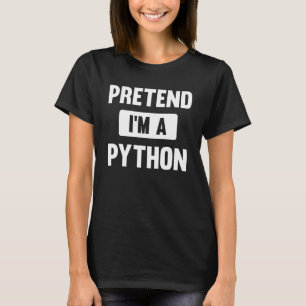 Camiseta Finja que sou uma fantasia de Dia das Bruxas de Py