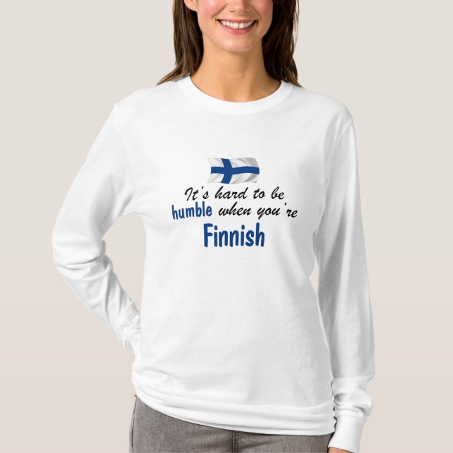 Camiseta Finlandês humilde (Frente)