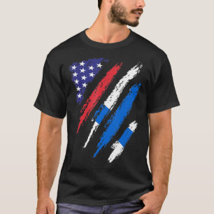 Camiseta Finlândia American Grown Flag USA Patriot Heritage