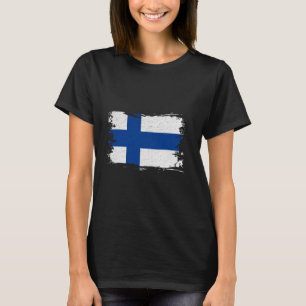 Camiseta Finlândia Bandeira Finn Vintage Orgulho Finlandês 