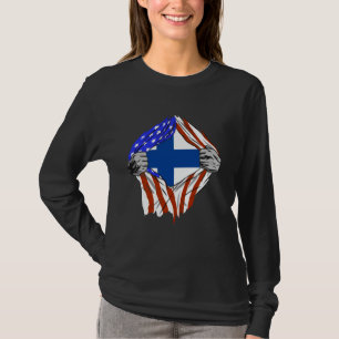 Camiseta Finlândia EUA Finlândia América Latina Orgulho Fin