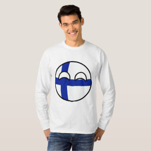 Camiseta Finlandia Geeky de tensão engraçado Countryball