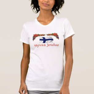 Camiseta Finlandia Hyvaa Joulua (Feliz Natal)