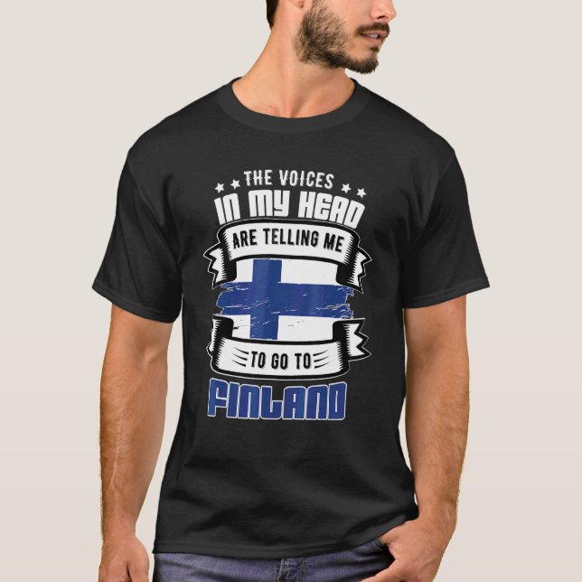Camiseta Finlândia Na Minha Cabeça (Frente)
