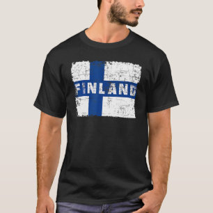 Camiseta Finlândia Sinalizador Finlandês Orgulho de Souveni