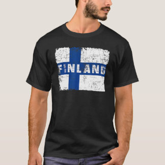 Camiseta Finlândia Sinalizador Finlandês Orgulho de Souveni