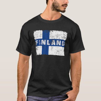 Camiseta Finlândia Sinalizador Finlandês Orgulho de Souveni