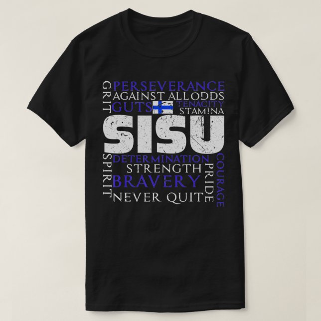 Camiseta Finlândia Sisu Finlândia Escandinávia Herança Nórd (Frente do Design)
