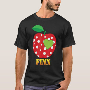 Camiseta Finn Love School Back To School Boy Study Te