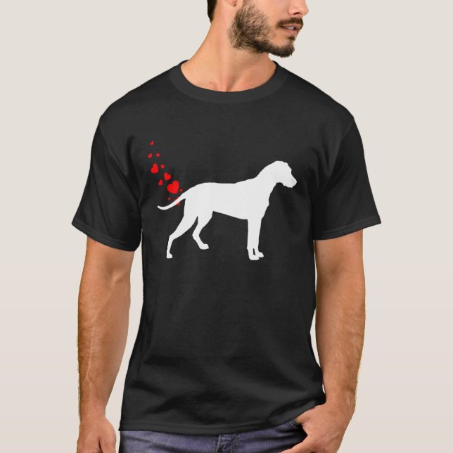Camiseta Finnish Hound Valentines Day Owner Heart Dog Farts (Frente)