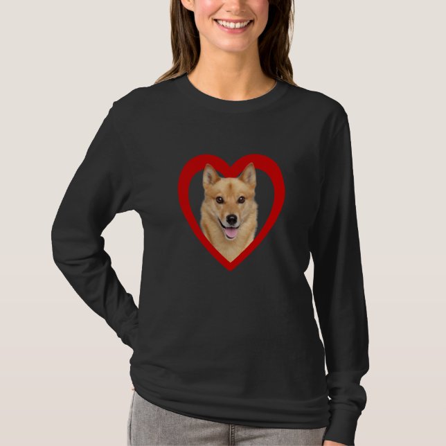 Camiseta Finnish Spitz Dog  Dog Heart   Finnish Spitz  1 (Frente)
