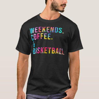 Camiseta Fins de Semana Café & Basquetebol Cesta de Amante