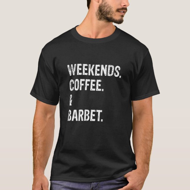 Camiseta Fins de semana Café e Barbet (Frente)