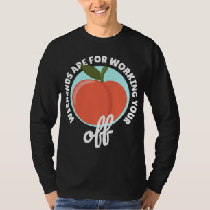 Camiseta Fins de Semana de Pêssego Apricot Clássico de Frut