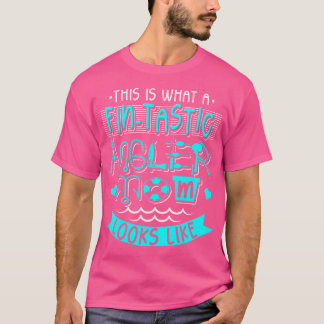 Camiseta Fintastic Angler Mãe Peixe Mãe Pescar Pescador