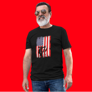 Camiseta Fio Americano Orgulhoso Trabalhador Utilitário Pat