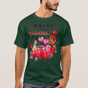 Camiseta Fio-Caminhão-Cinto Fox Terrier Dia de os namorados