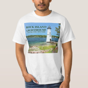 Camiseta Fio de Luz Rock Island, Nova York T-Shirt
