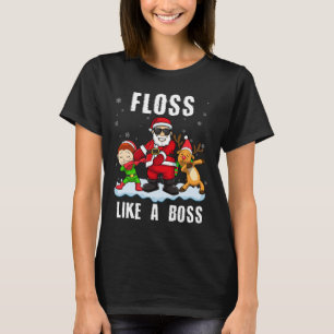 Camiseta Fio De Natal Engraçado Como Um Papai noel Do Chefe