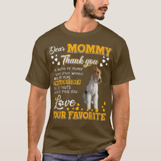 Camiseta Fio De Terrier Mamãe Caro Obrigado Por Ser Meu