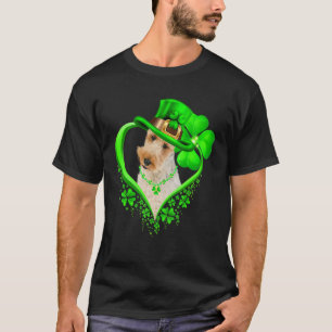 Camiseta Fio Fox Terrier Dog Lover Irish S Dia de São Patrí