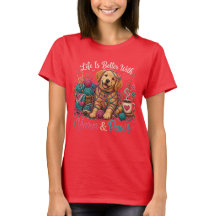 Fio & Patas Golden Retriever Tricô & Crochê T-
