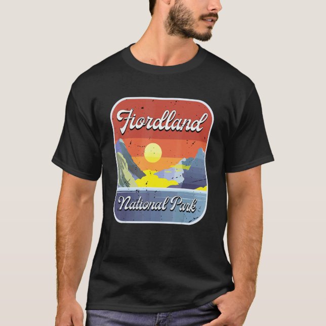 Camiseta Fiordland National Park Souvenir Nova Zelândia Nat (Frente)