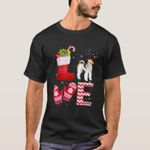 Camiseta Fios De Natal Fox Terrier Lover Gifts Fio Fox Te