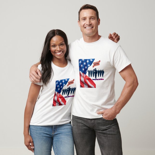 Camiseta Fios de orgulho de patriotas branco (Unissex)