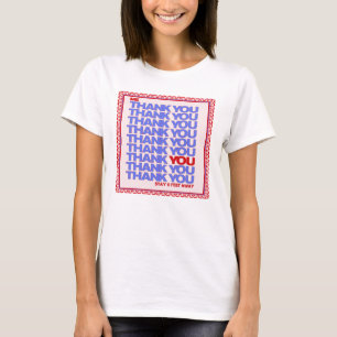 Camiseta Fique A 6 Pés. Obrigado.