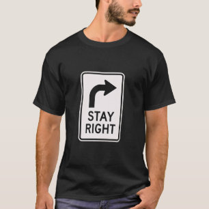 Camiseta Fique à Direita - Sinais de Trânsito para conserva