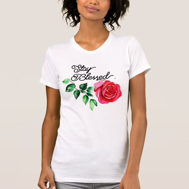 Camiseta Fique abençoado (Frente)