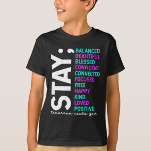 Camiseta Fique Amanhã Precisa de Você Conscientização sobre