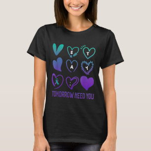Camiseta Fique Amanhã Precisa de Você Conscientização sobre