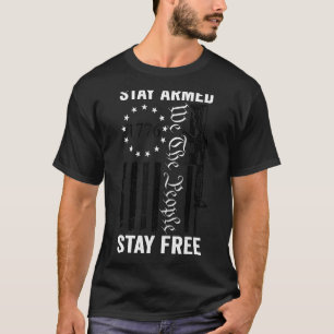 Camiseta Fique armado Fique livre Pro Gun Emenda AR15