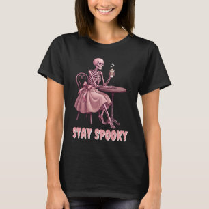 Camiseta Fique Assustadoramente Sedutora Café Rosa Garota E