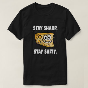 Camiseta Fique atento, fique salgado. Quitação Engraçada