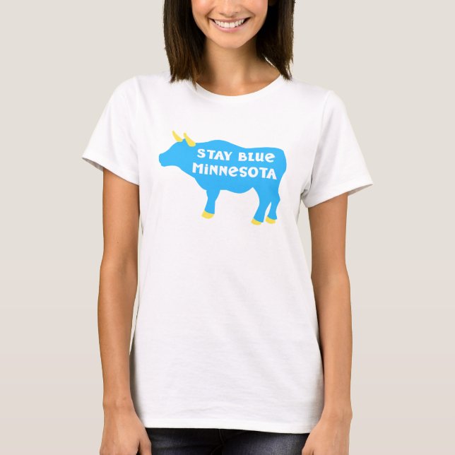 Camiseta Fique Azul Minnesota Babe the Blue Ox (Frente)
