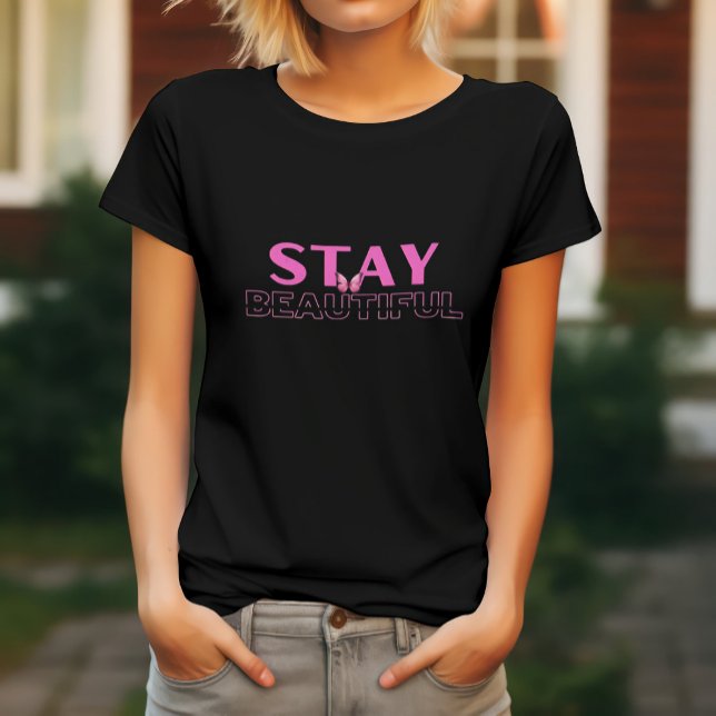 Camiseta Fique Bonita com uma Borboleta (Criador carregado)