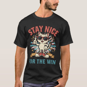 Camiseta Fique Bonito Para Vencer Gato Fofo
