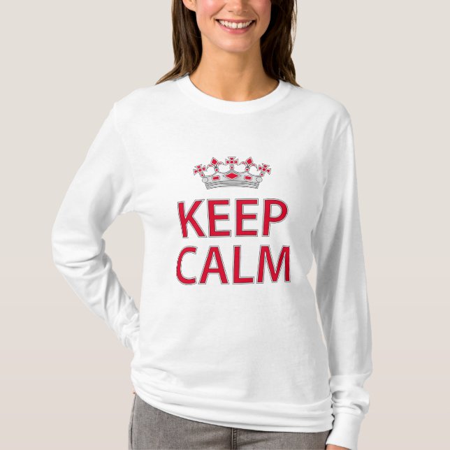 Camiseta Fique calmo (Frente)