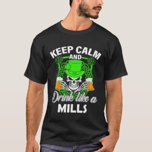 Camiseta Fique calmo e beba como um Dia de São Patrício MIL