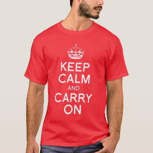 Camiseta Fique calmo e Carregar ligado