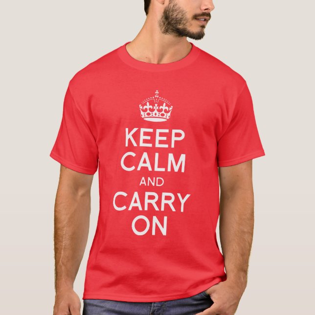 Camiseta Fique calmo e Carregar ligado (Frente)