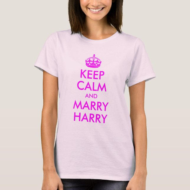 Camiseta Fique calmo e Casado Harry Shirt (Frente)